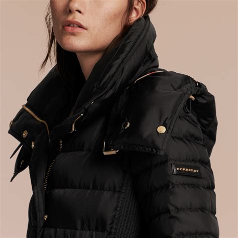 burberry down filled puffer coat.